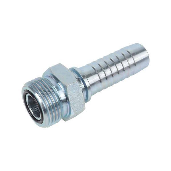 Conexão de mangueira hidráulica macho de vedação plana ORFS 14211 Conexão de mangueira hidráulica macho de vedação plana ORFS 14211